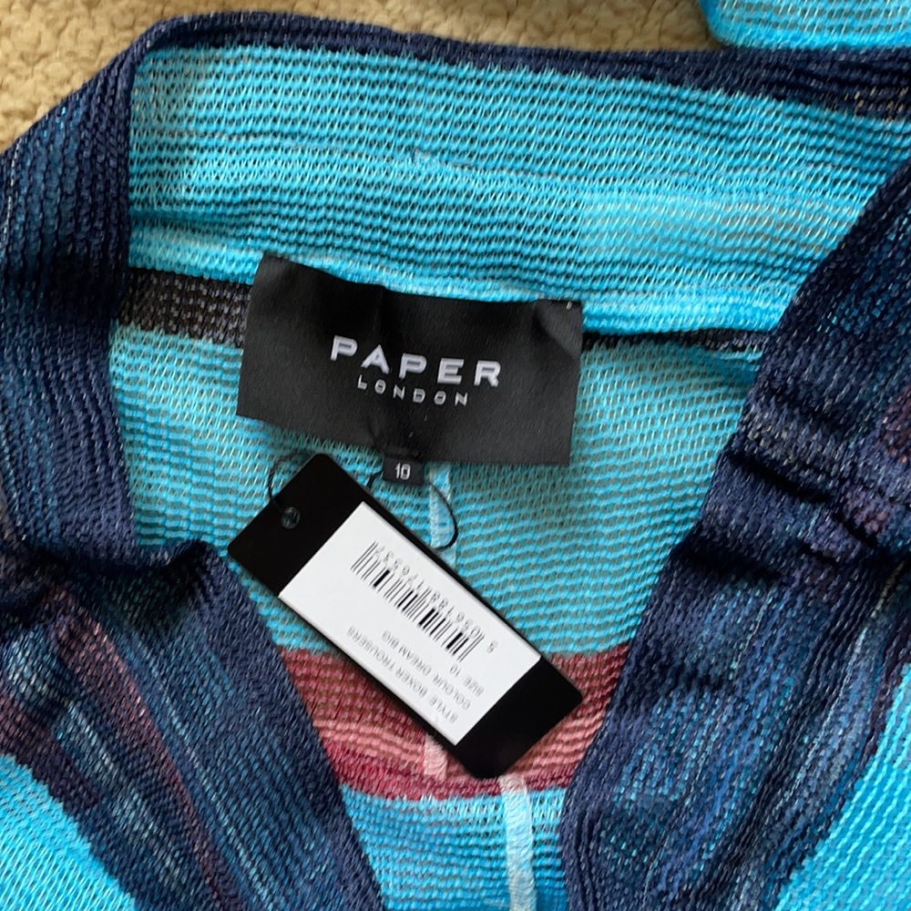 Paper London striped Crop top and Pants Set - Picture 7 of 9